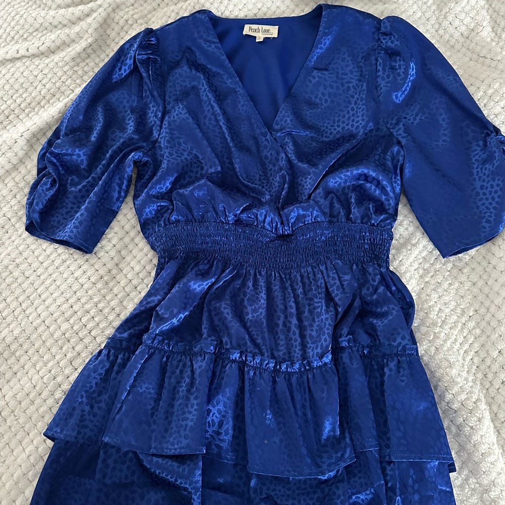 Blue Leopard Dress